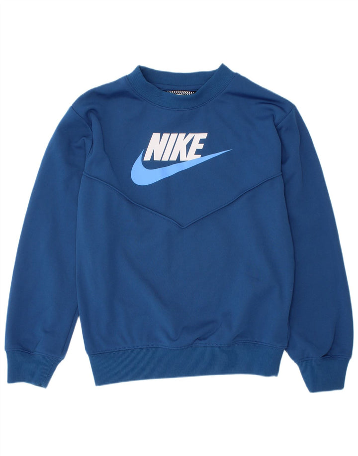Nike Boys Graphic Sudadera Jumper 7-8 años XS Azul Poliéster