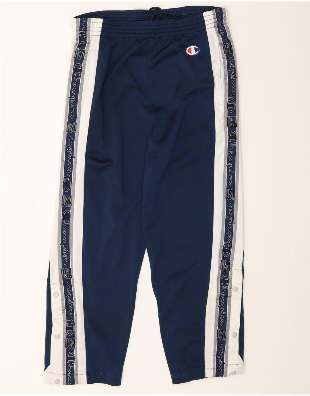 Champion Pantalones De Chándal Con Gráficos Para Hombre Pequeños Azul Marino Colorblock