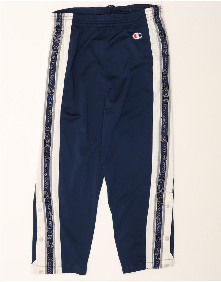 Champion Pantalones De Chándal Con Gráficos Para Hombre Pequeños Azul Marino Colorblock