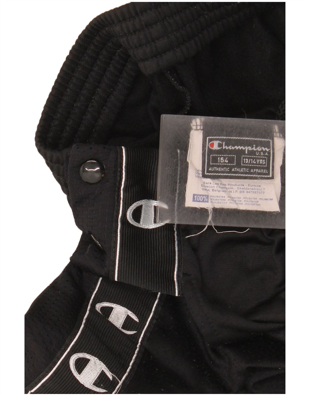 CHAMPION Pantalones de chándal con estampado gráfico para niño 13-14 años Negro Poliéster