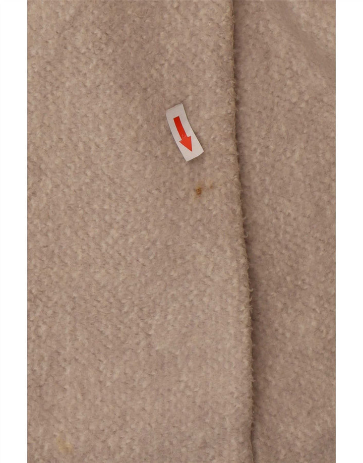 Zara Mujer Jersey Abrigo UK 10 Pequeño Algodón Gris