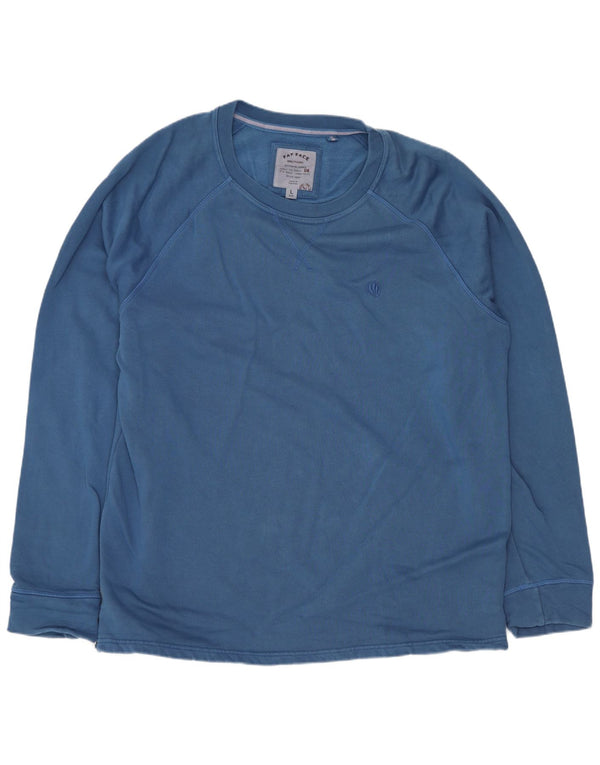 Camiseta de corte regular para hombre de Fat Face, manga larga, algodón azul grande