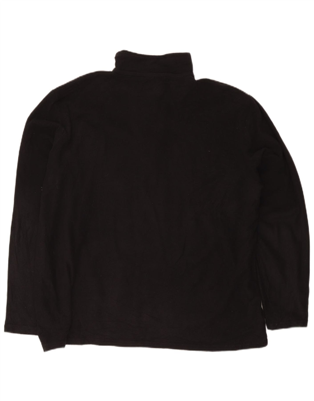 Mountain Warehouse Jersey de forro polar con cuello y cremallera para hombre 2XL Poliéster negro