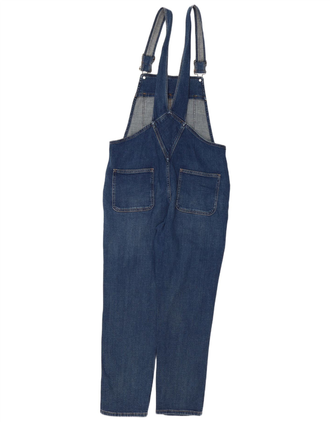 FAT FACE Jeans Lewes Dungarees para Mujer UK 12 Medium W34 L27 Algodón Azul