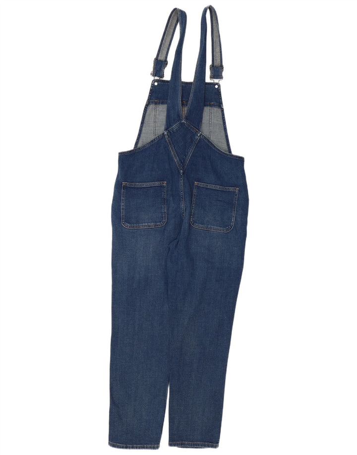 FAT FACE Jeans Lewes Dungarees para Mujer UK 12 Medium W34 L27 Algodón Azul