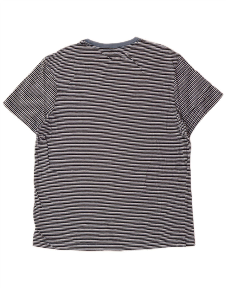 J. CREW Camiseta para mujer Top UK 44 Azul medio Rayas