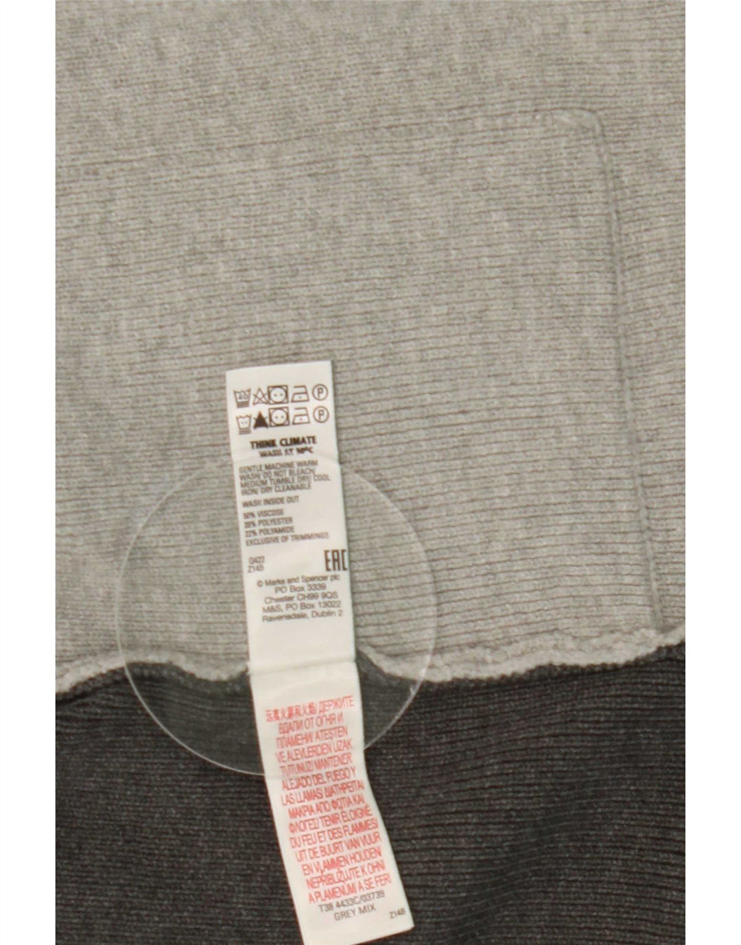 Marks & Spencer - Cárdigan largo para mujer, talla 40, color gris medio