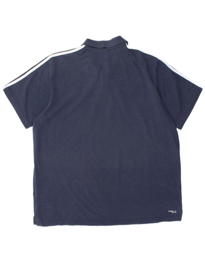 Polo ADIDAS Climalite para hombre 2XL Algodón azul marino