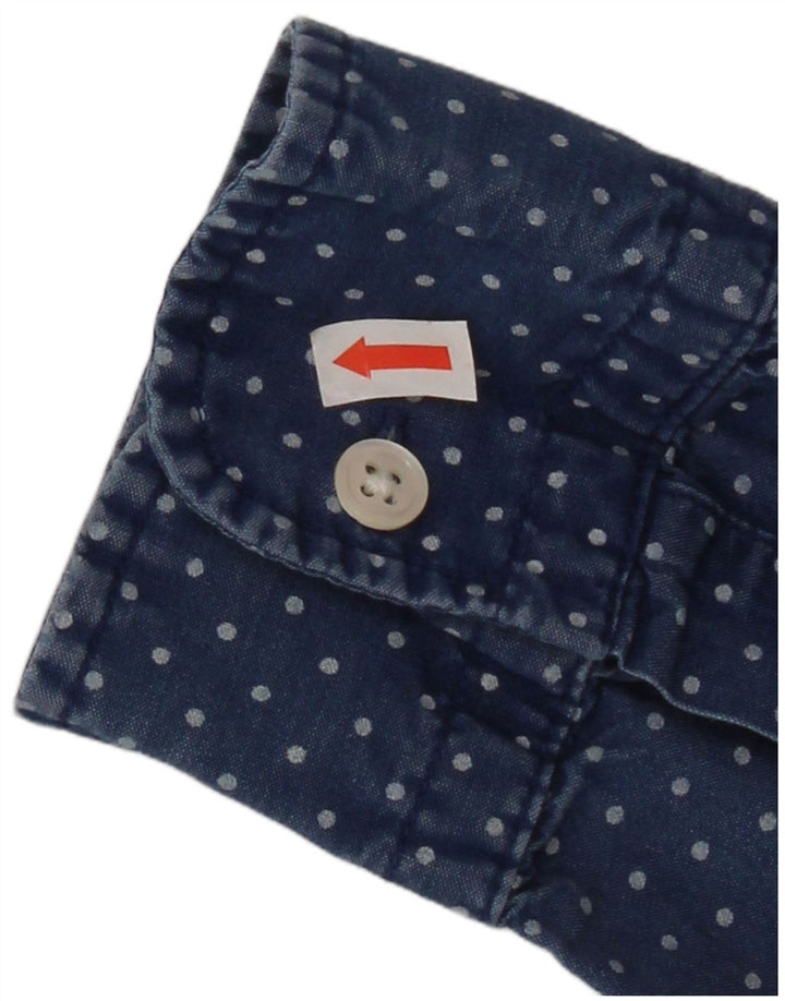 Camisa Levi's para hombre de algodón con lunares azules grandes