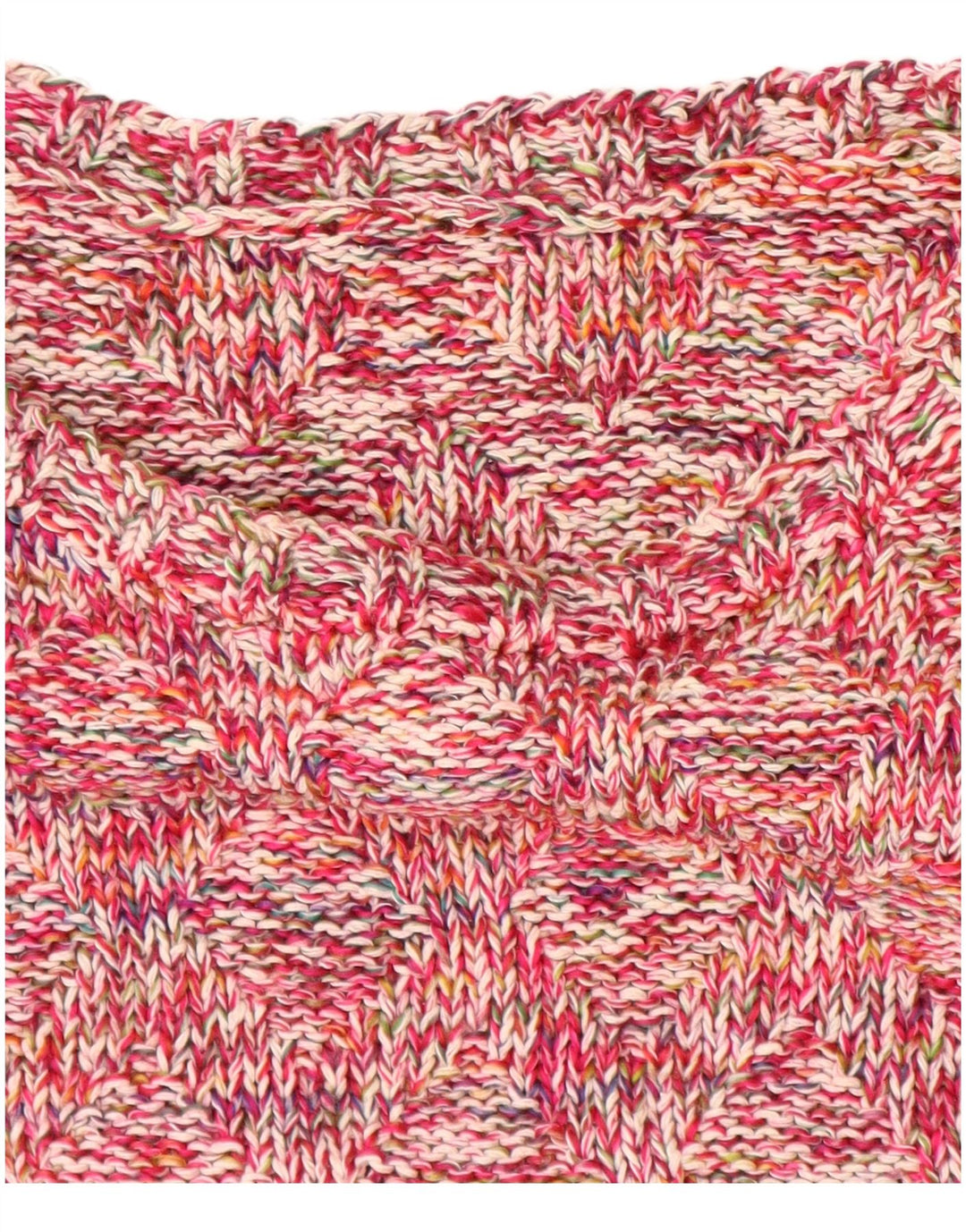 VINTAGE Mujer Barco Cuello Jersey Suéter Reino Unido 18 XL Rosa Flecked