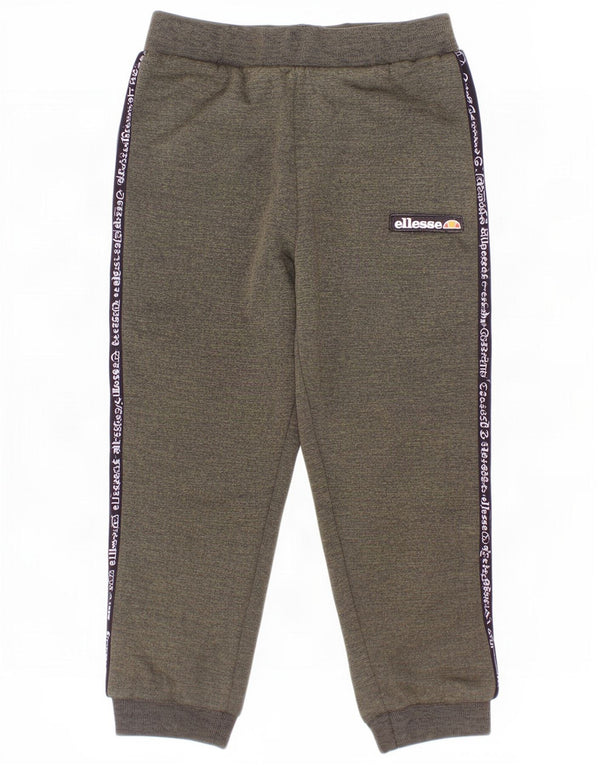 Ellesse Pantalón de chándal gráfico para bebé niño 18-24 meses Caqui Colorblock