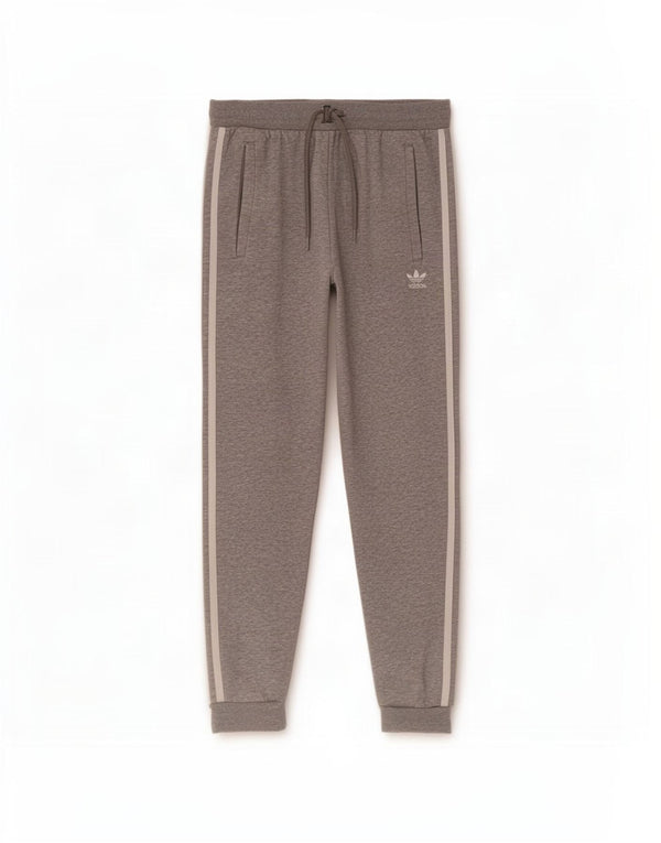 Adidas Hombre Pantalones De Chándal Joggers Gris Medio Algodón