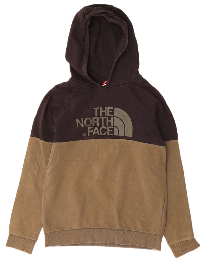 THE NORTH FACE Jersey con capucha gráfica para niños 14-15 años XL Bloque de color caqui