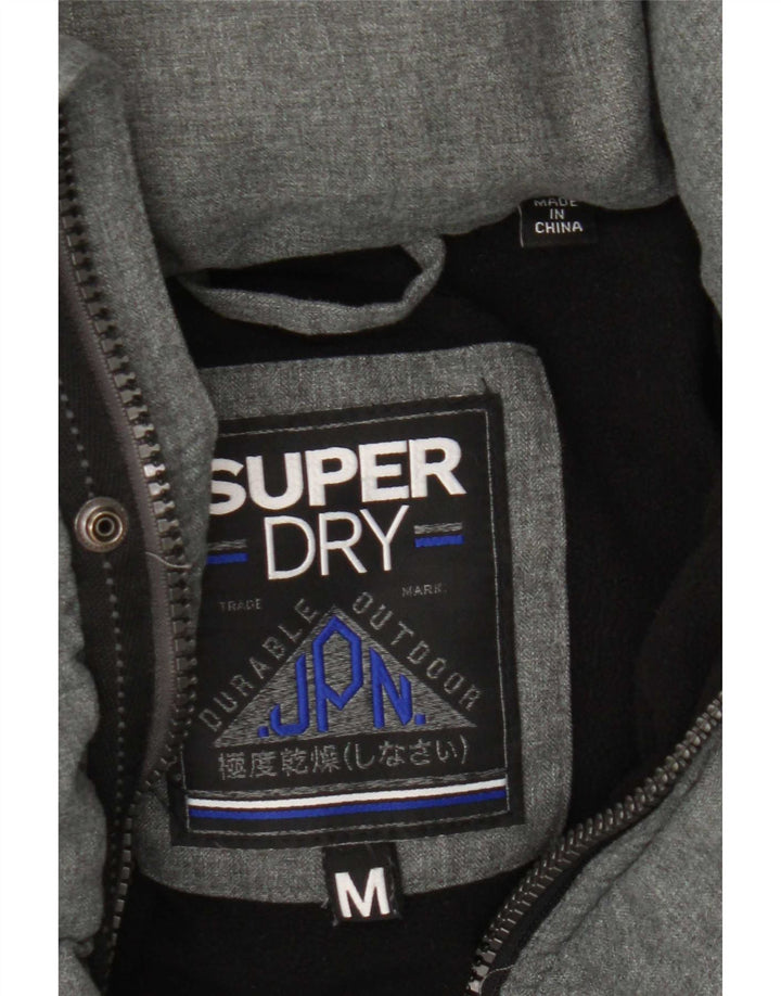 Superdry Chaqueta acolchada con capucha para hombre UIK 38 Poliéster gris medio