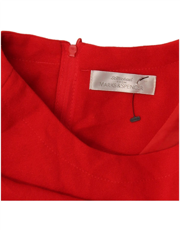 MARKS & SPENCER Vestido tubo para mujer UK 44 Grande Rojo