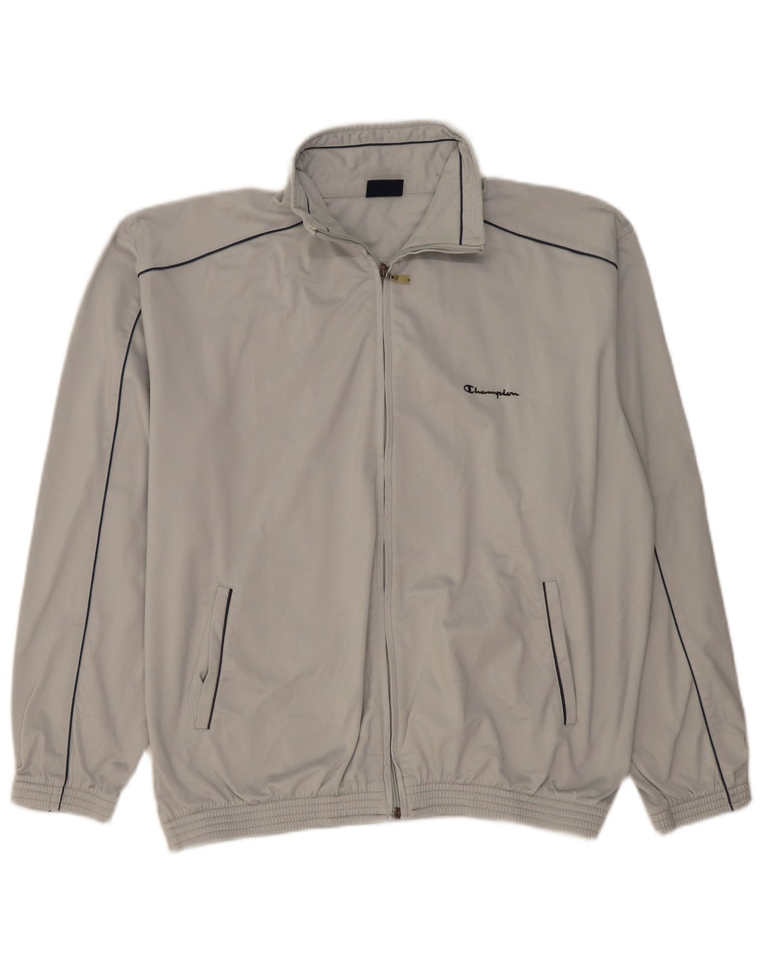 CHAMPION Chaqueta de chándal para hombre XL Poliéster gris