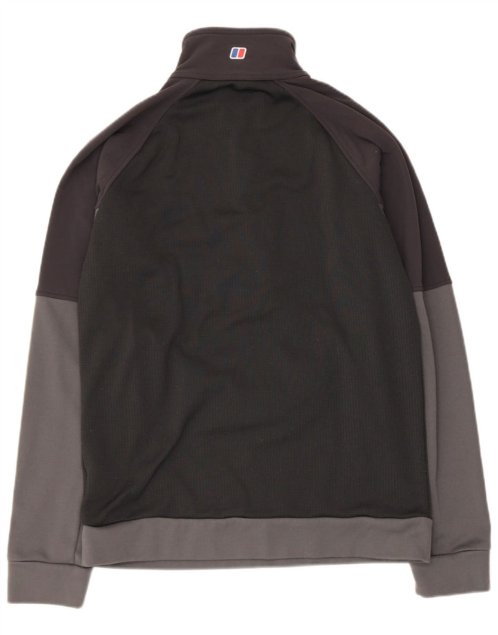 Berghaus Hombre Sudadera Con Cremallera En El Cuello Jersey Medium Negro Colorblock Poliéster