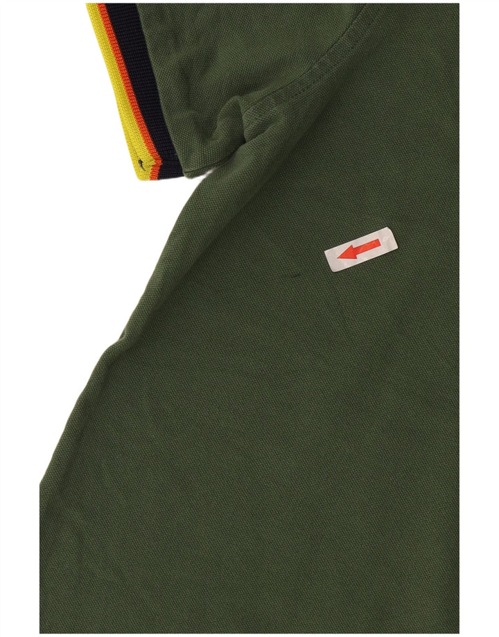 Polo K-Way para hombre verde grande