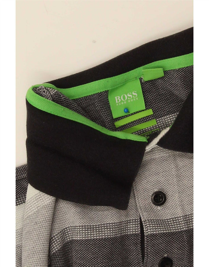 Polo Hugo Boss Hombre Rayas Gris Grande