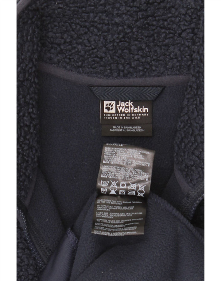 Jack Wolfskin Chaqueta polar para mujer UK 40 XL Poliéster azul marino