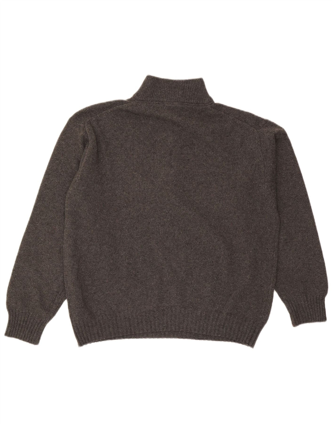 Murphy & Nye Suéter tipo jersey con cuello y cremallera para hombre, talla grande, gris