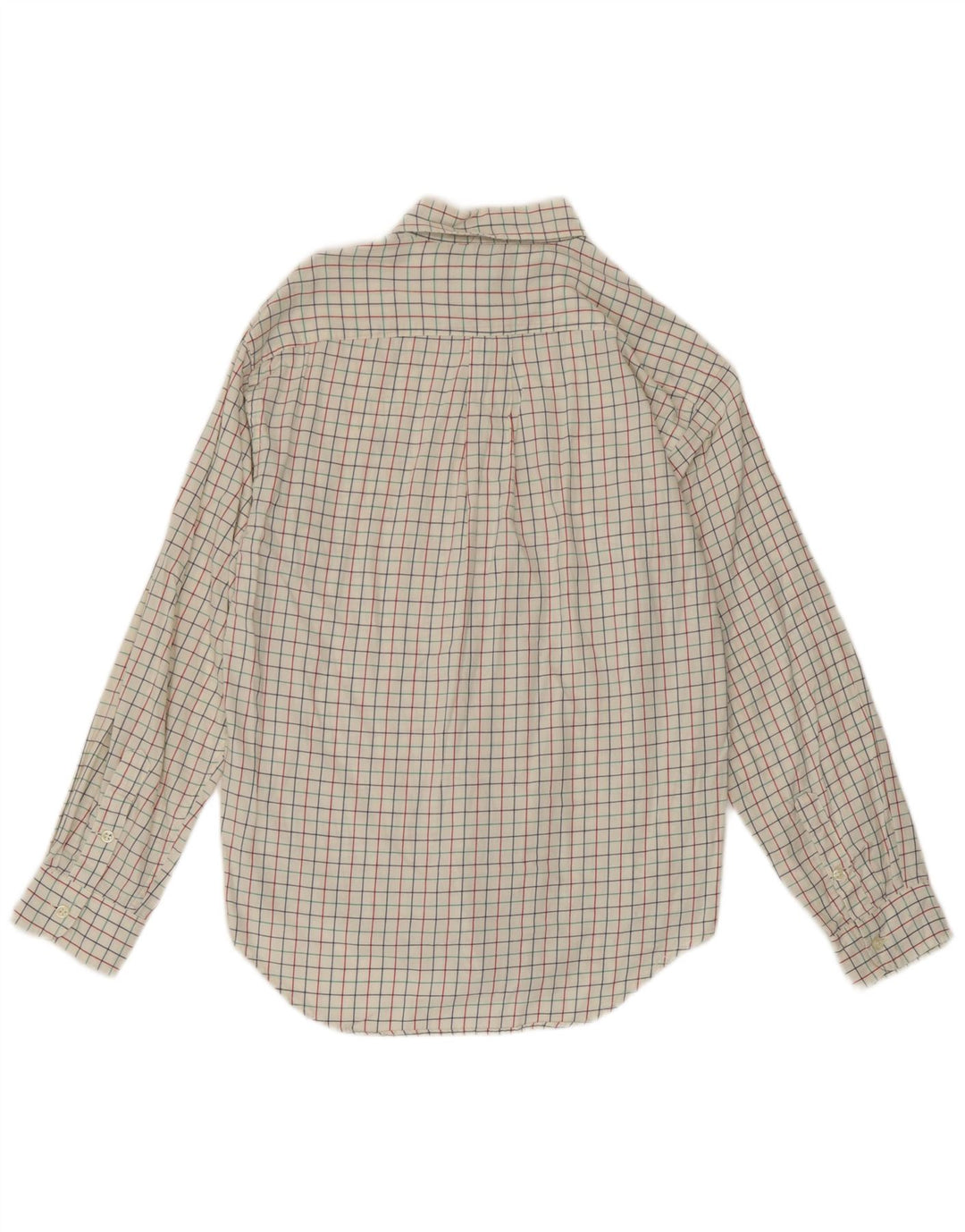 Ralph Lauren Camisa Niño 15-16 Años Grande Blanco Cuadros Algodón