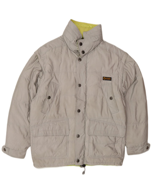 Ciesse Piumini Chaqueta acolchada para hombre UK 40 Grande Poliéster gris