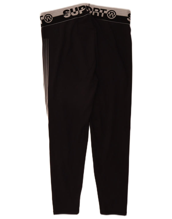 Leggings Superdry Mujer Crop Graphic UK 46 Large Negro Colorblock