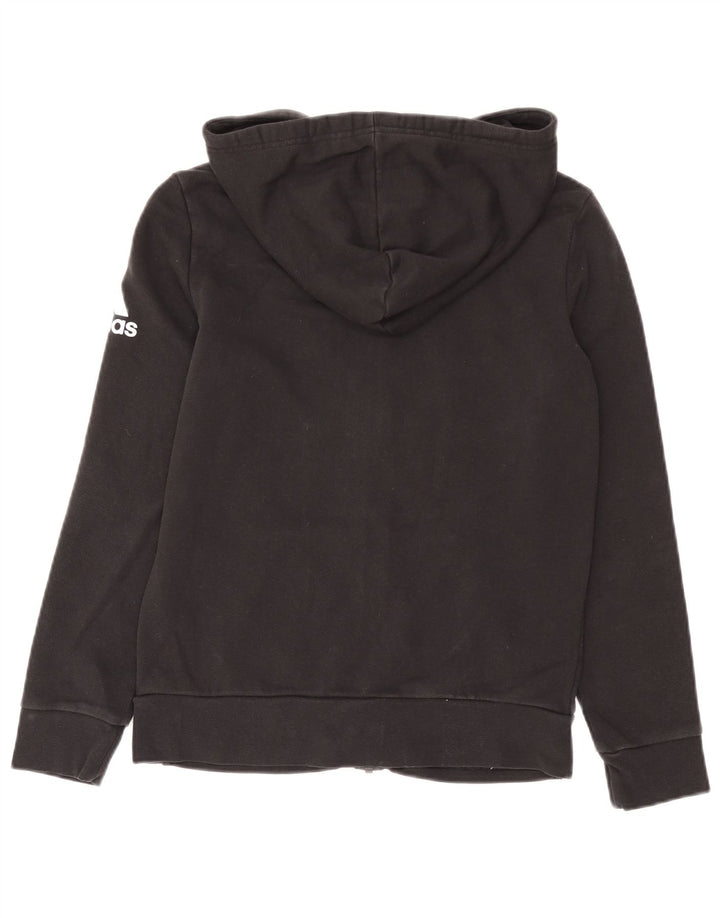 Adidas - Sudadera con capucha para mujer con cremallera, talla 40, talla M, color negro
