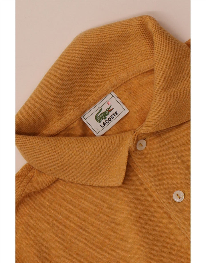 LACOSTE Polo de manga larga para hombre talla 4 mediano naranja