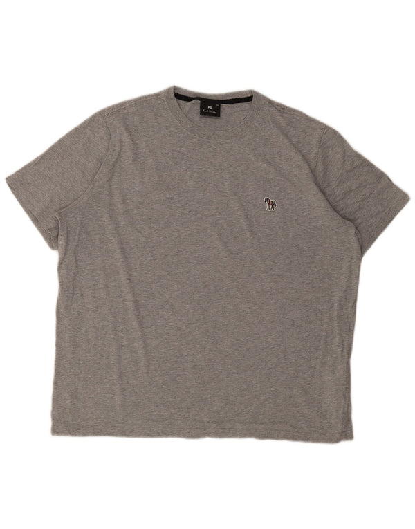 PAUL SMITH Camiseta para hombre Top 2XL Gris Algodón
