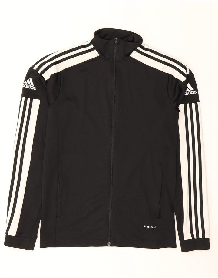 Adidas Hombre Aeroready Chándal Top Chaqueta Pequeña Poliéster Negro