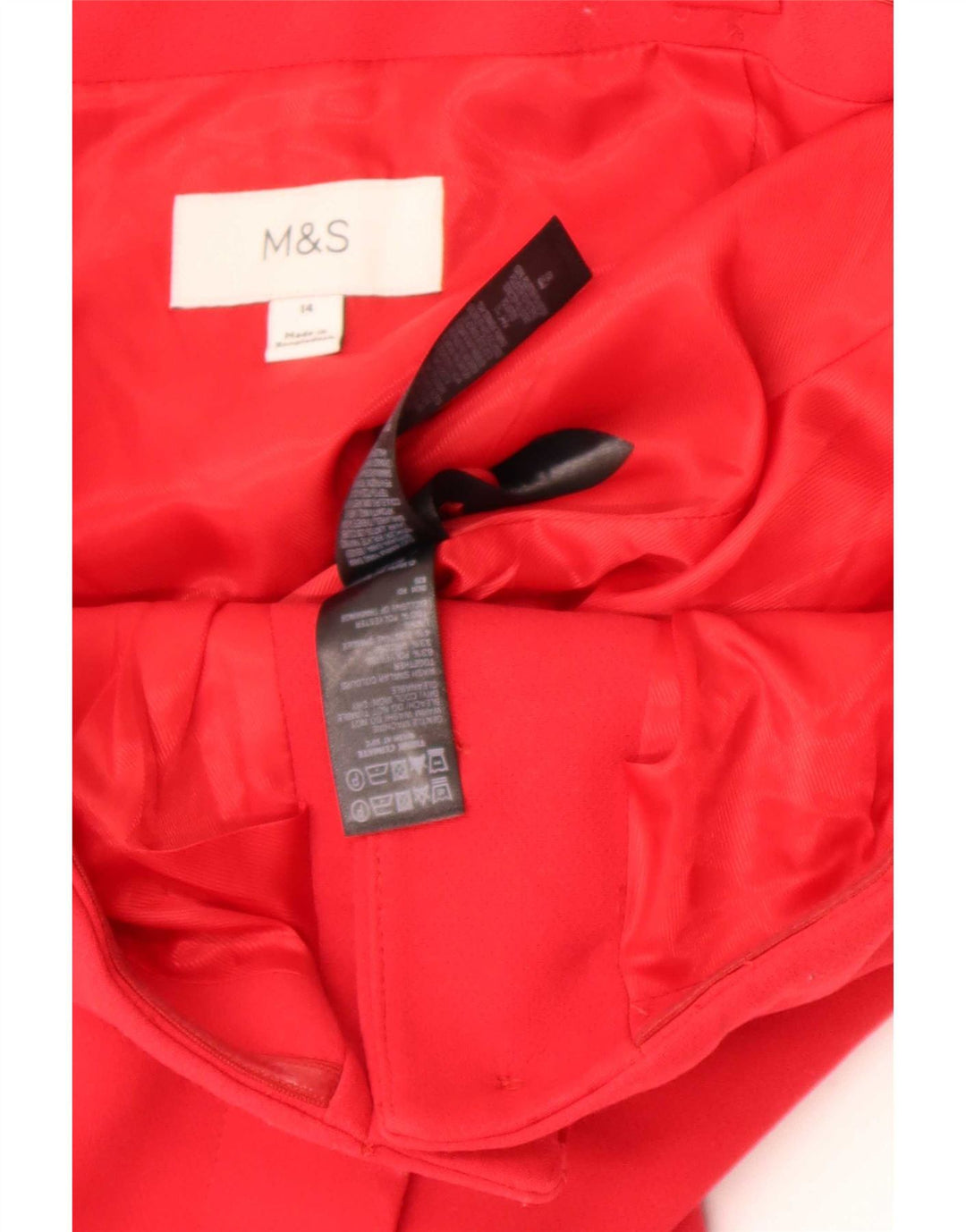 Marks & Spencer Top Corsé para Mujer UK 44 Poliéster Rojo Mediano