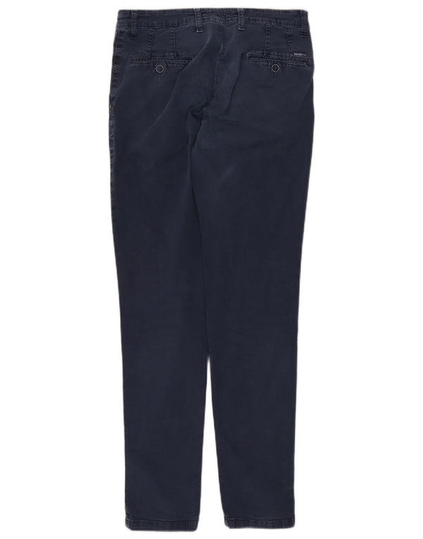 Liu Jo - Pantalón chino ajustado para hombre IT 48 Medium W32 L31 Azul marino Algodón