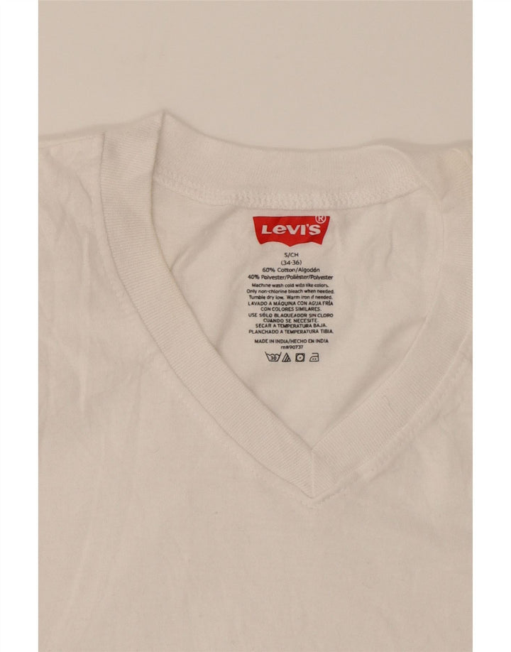 LEVI'S Mens T-Shirt Top UK 34/36 Small White Cotton Vintage Levi's and Second-Hand Levi's from Messina Hembry 