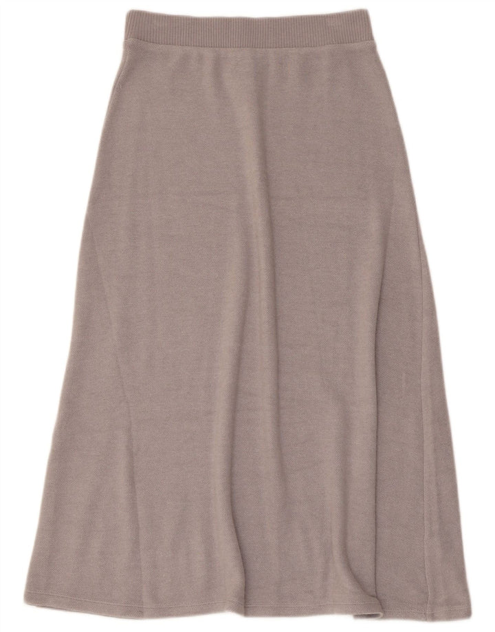 Zara Mujer Falda Acampanada De Punto Pequeña W26 Viscosa Gris