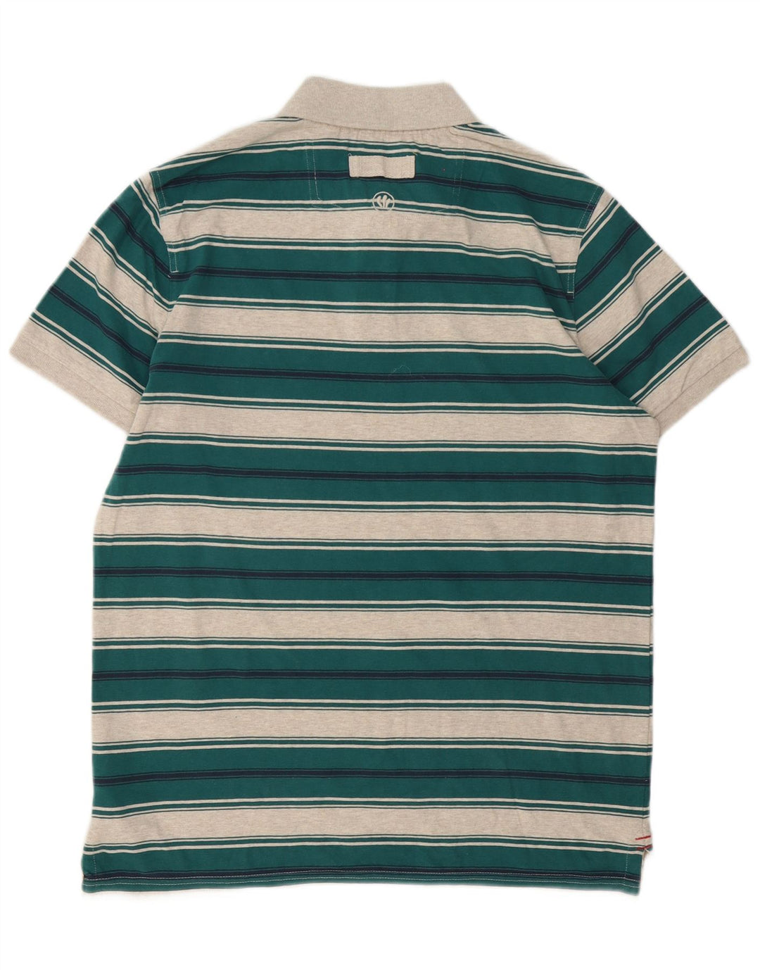 Polo de hombre Fat Face de algodón a rayas verde medio