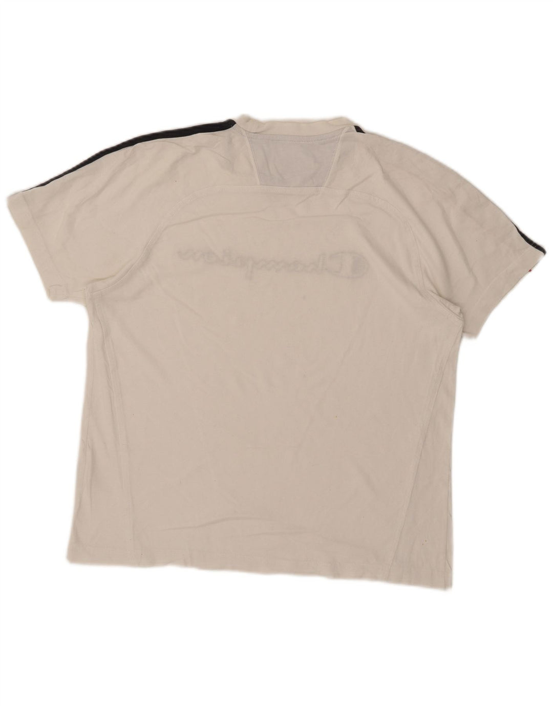 Champion Camiseta Gráfica Para Hombre Top Medium Blanco Colorblock Algodón
