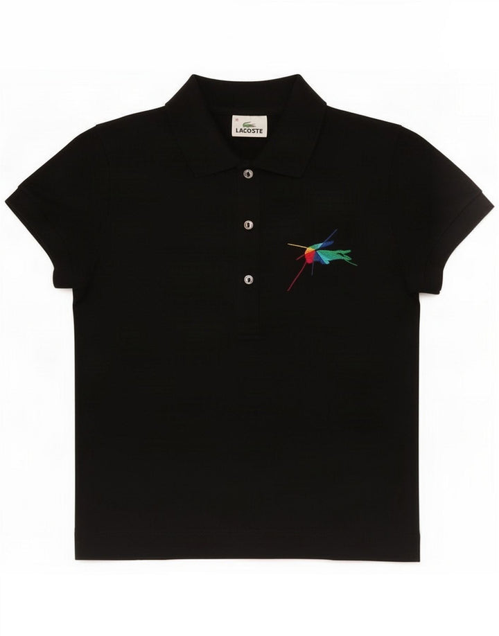 Polo Lacoste para mujer Talla 38 Mediano Negro Algodón