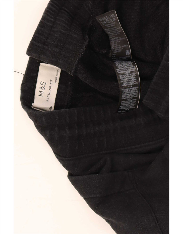 Marks & Spencer Pantalones de chándal de corte regular para hombre Joggers Medium Black