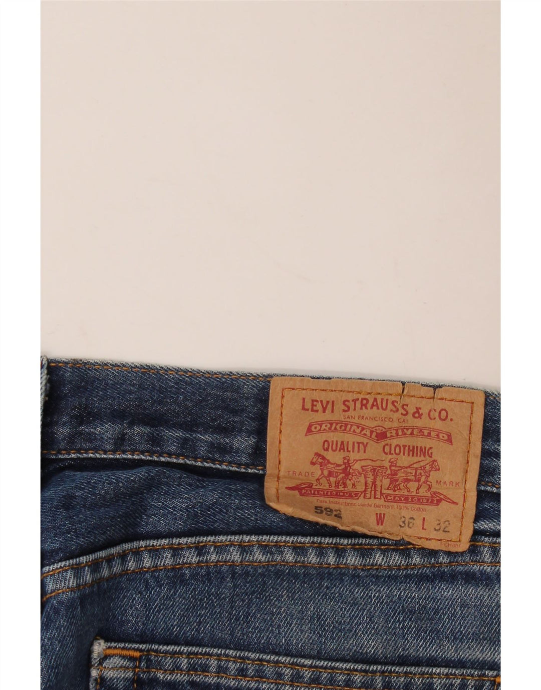 Vaqueros Levi's Mujer 592 Rectos W36 L32 Azul