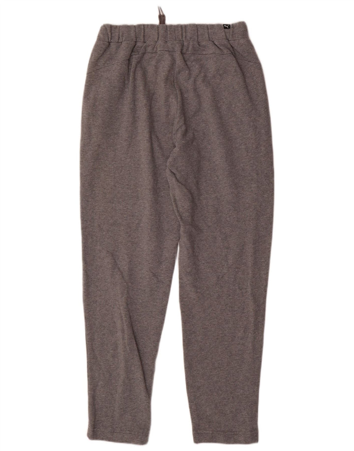 PUMA Pantalones de chándal con estampado gráfico de algodón moteado en gris medio para hombre