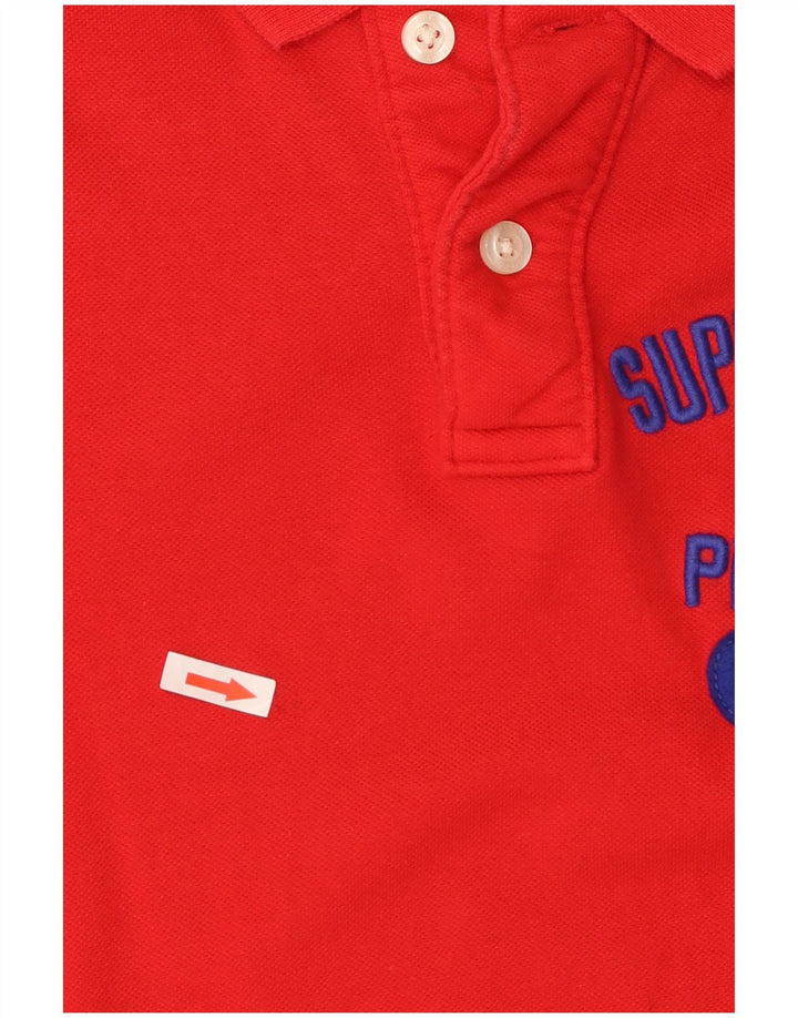 Superdry Polo Gráfico Para Hombre De Algodón Rojo Pequeño