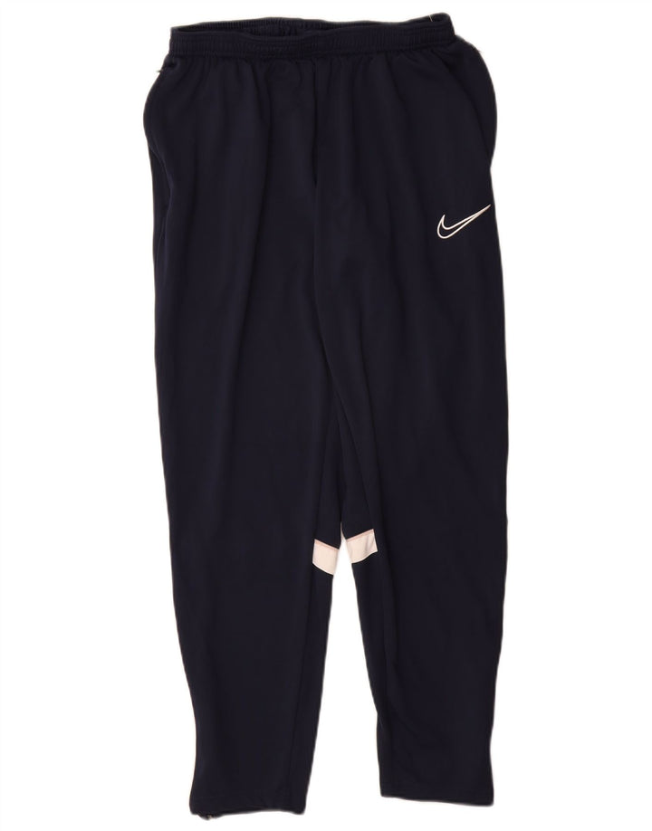 Nike Hombre Dri Fit Pantalones De Chándal XL Azul Marino Colorblock Poliéster