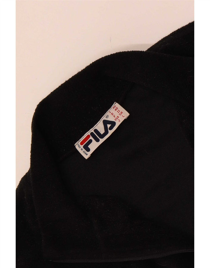 Fila Jersey De Forro Polar Con Cremallera Para Hombre Pequeño Negro