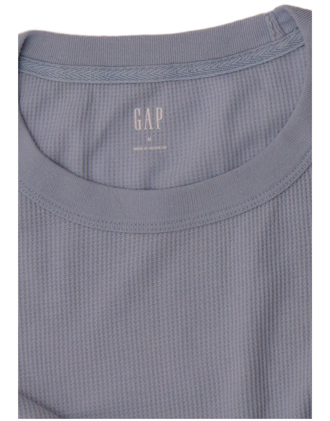 Gap Mujer Top Manga Larga UK 42 Azul Medio