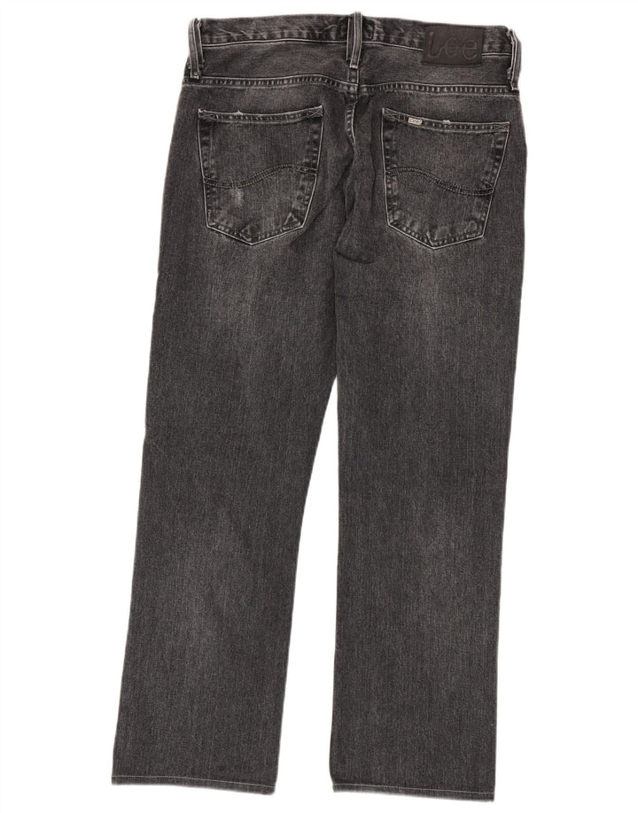 LEE Vaqueros rectos desgastados Knox para hombre W32 L29 Algodón gris