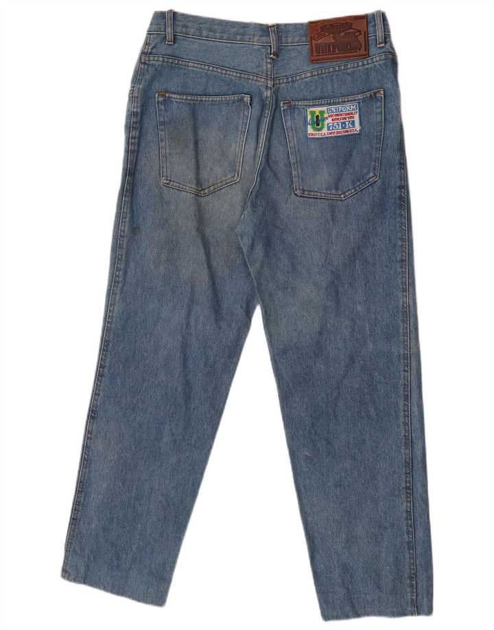Vaqueros cónicos uniformes para mujer IT 46 Large W30 L26 Azul