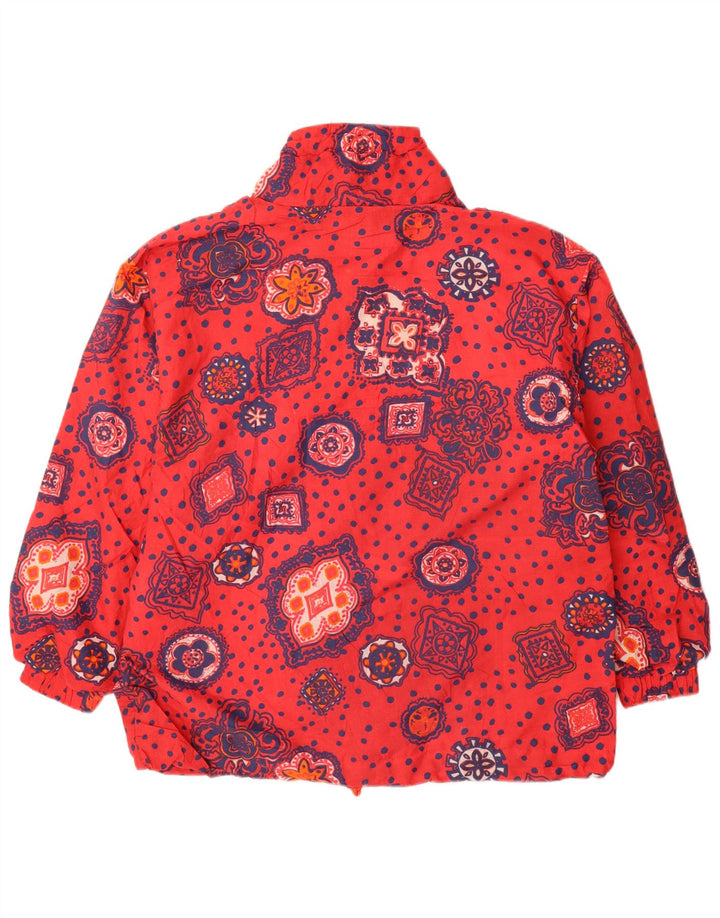 Etirel Chaqueta Anorak extragrande para mujer Reino Unido 14 Poliéster floral rojo mediano