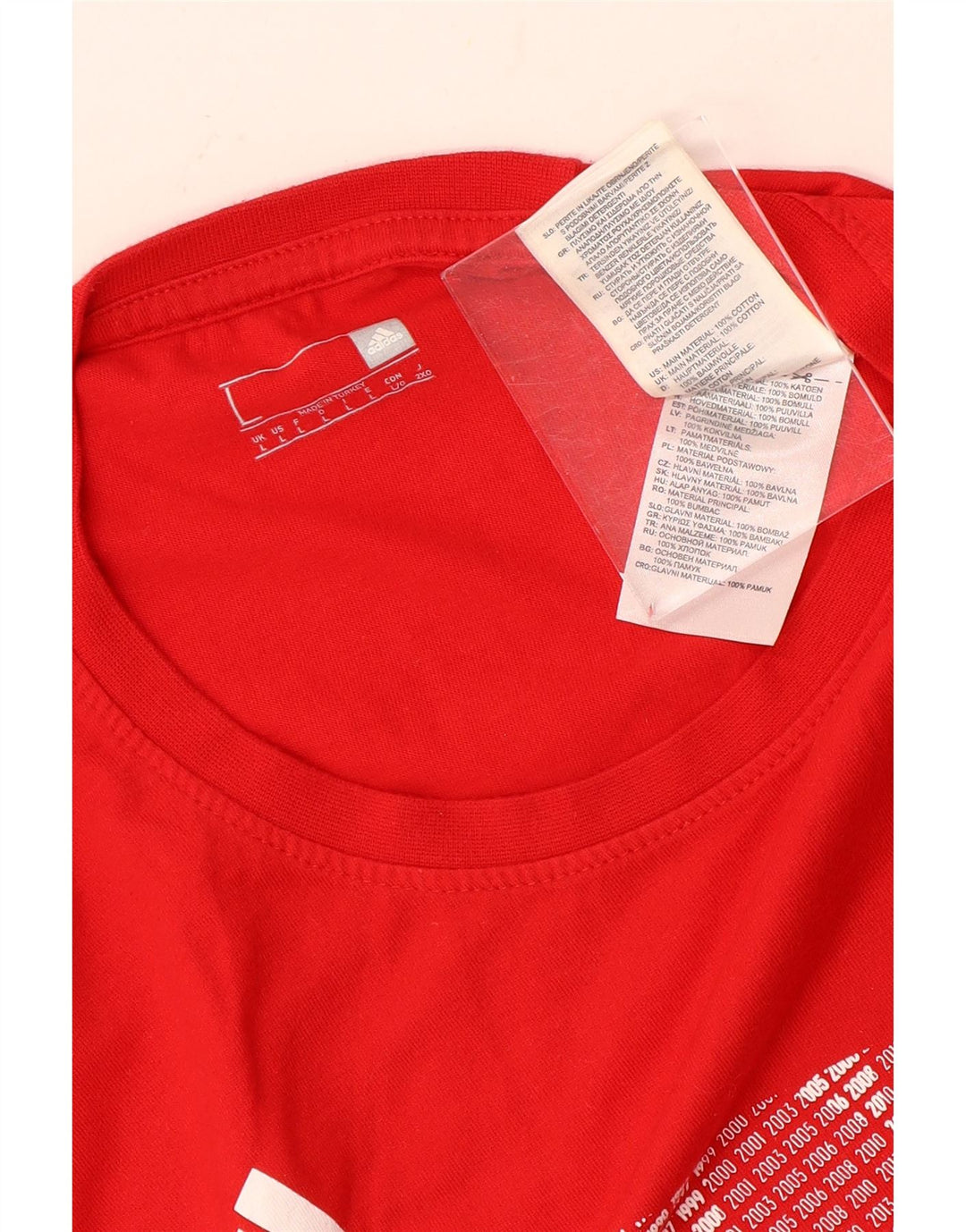 Adidas - Camiseta gráfica para hombre, talla grande, color rojo